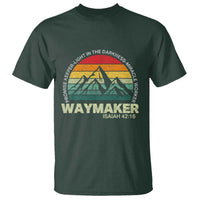 Christian Faith T Shirt Waymaker Promise Keeper Miracle Worker Retro Vintage TS02