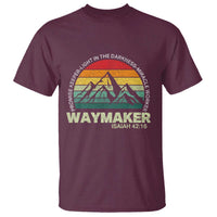Christian Faith T Shirt Waymaker Promise Keeper Miracle Worker Retro Vintage TS02