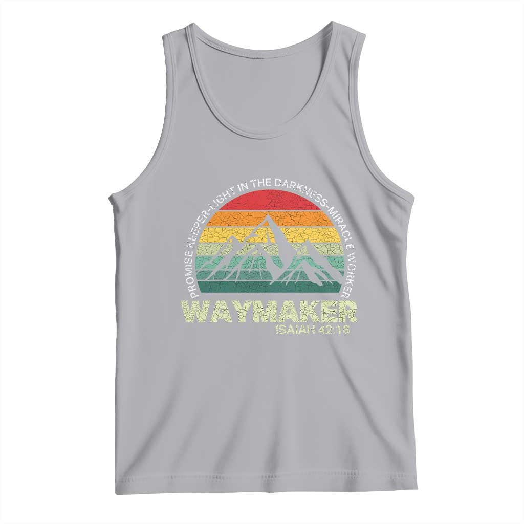 Christian Faith Tank Top Waymaker Promise Keeper Miracle Worker Retro Vintage TS02