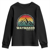 Christian Faith Youth Sweatshirt Waymaker Promise Keeper Miracle Worker Retro Vintage TS02