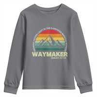 Christian Faith Youth Sweatshirt Waymaker Promise Keeper Miracle Worker Retro Vintage TS02