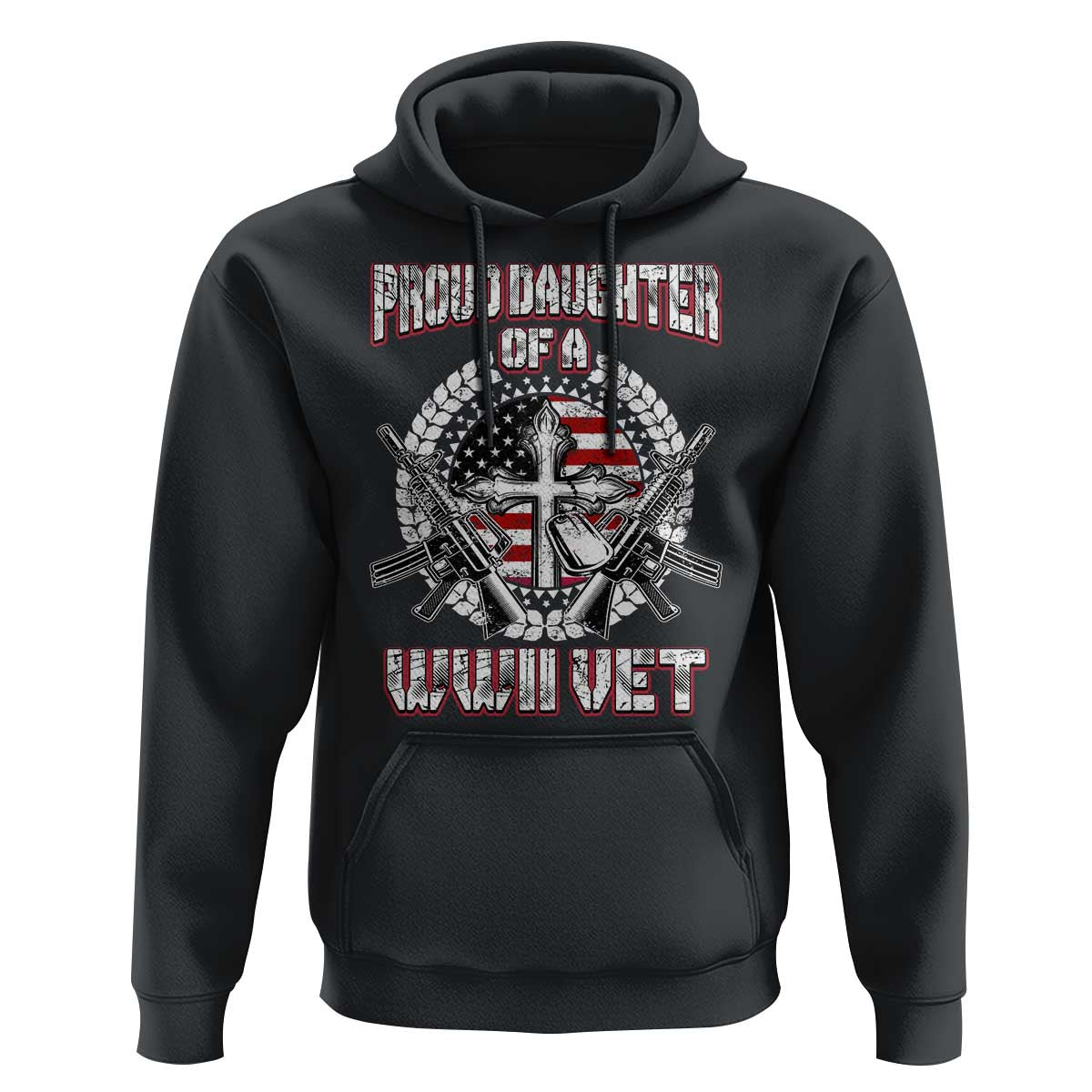 Proud Daughter Of A WWII Vet Hoodie World War 2 Veteran WW2