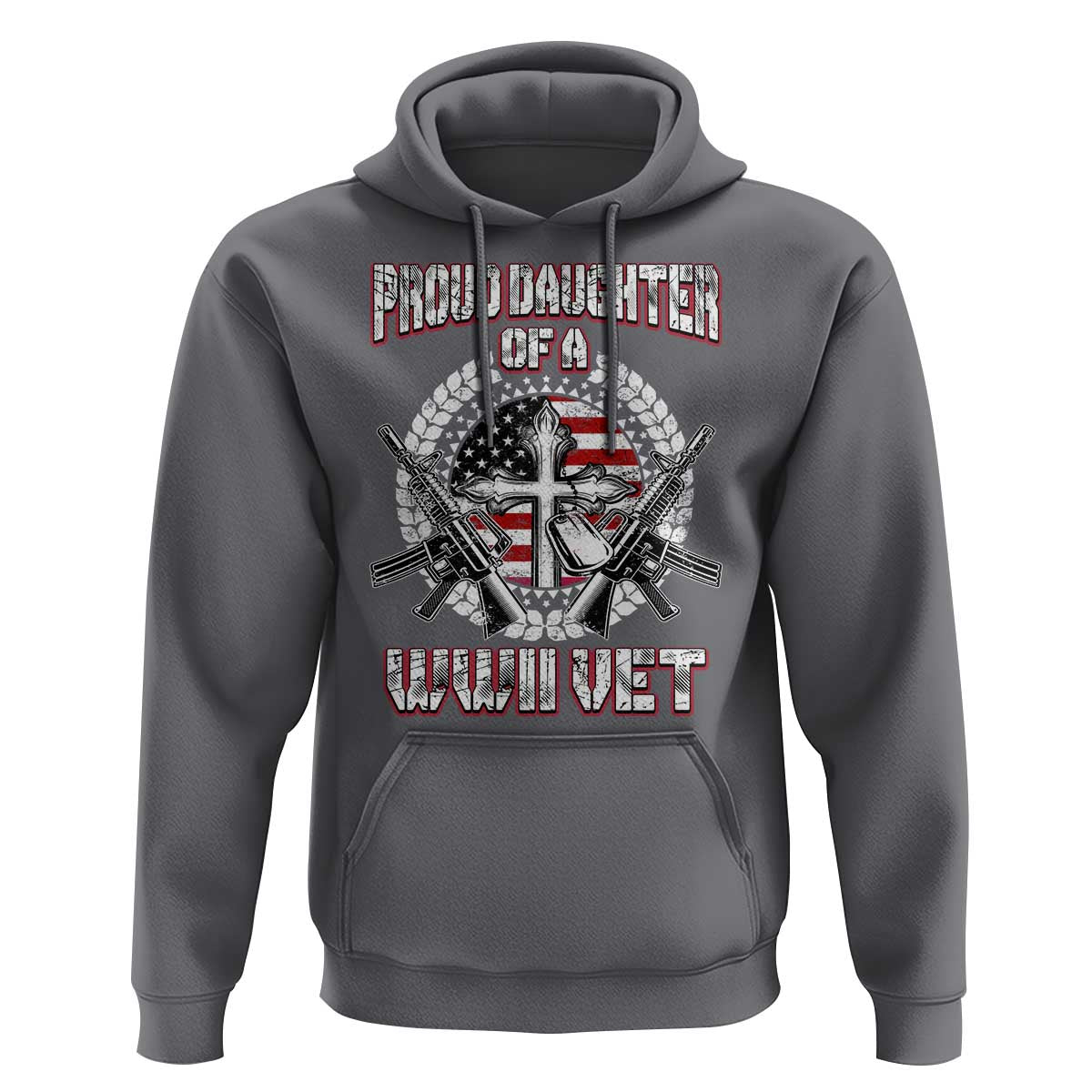 Proud Daughter Of A WWII Vet Hoodie World War 2 Veteran WW2