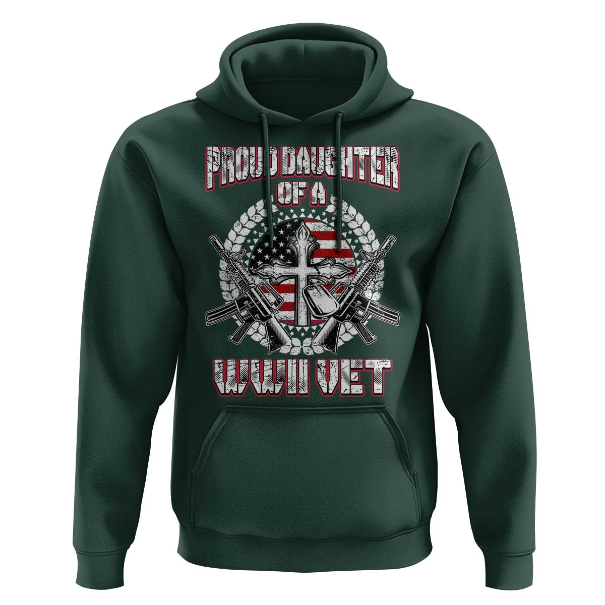 Proud Daughter Of A WWII Vet Hoodie World War 2 Veteran WW2