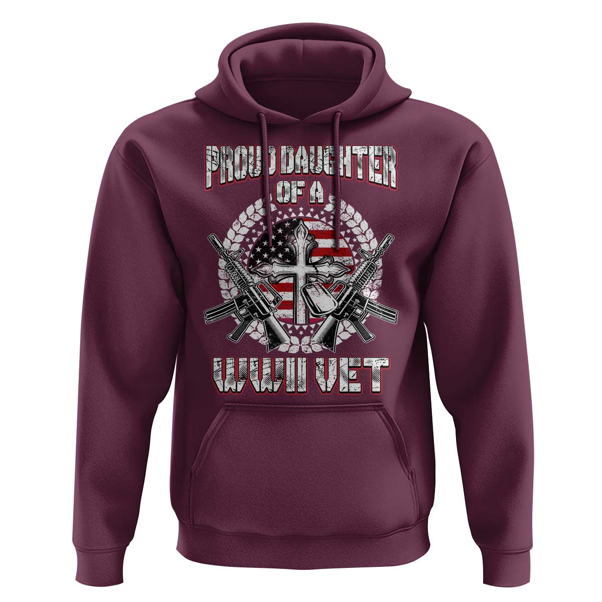 Proud Daughter Of A WWII Vet Hoodie World War 2 Veteran WW2