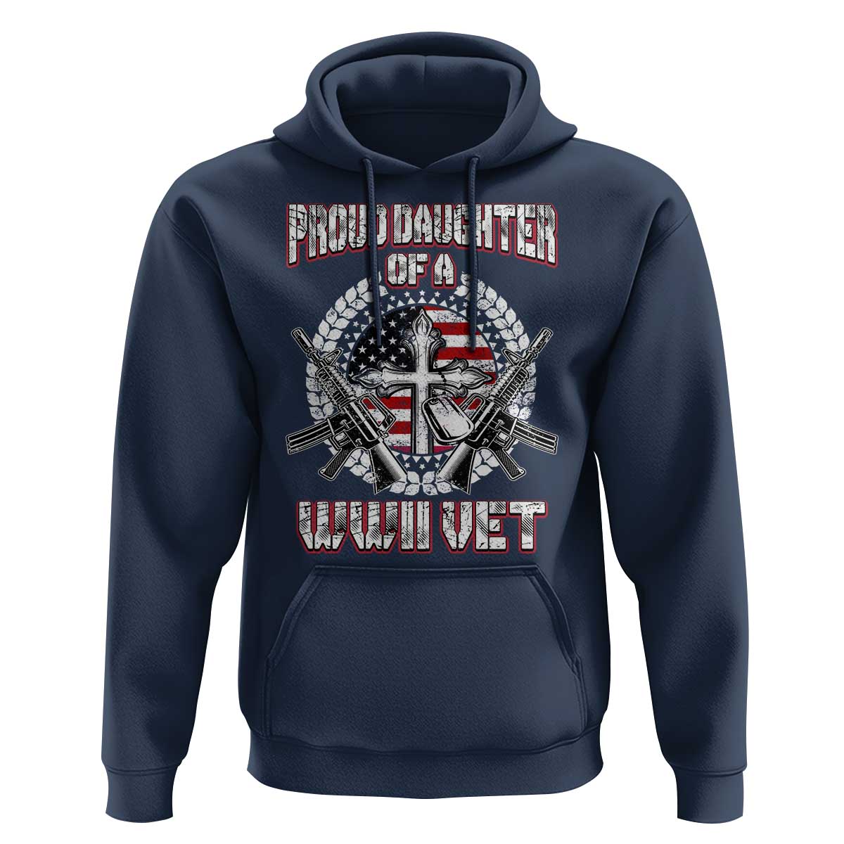 Proud Daughter Of A WWII Vet Hoodie World War 2 Veteran WW2