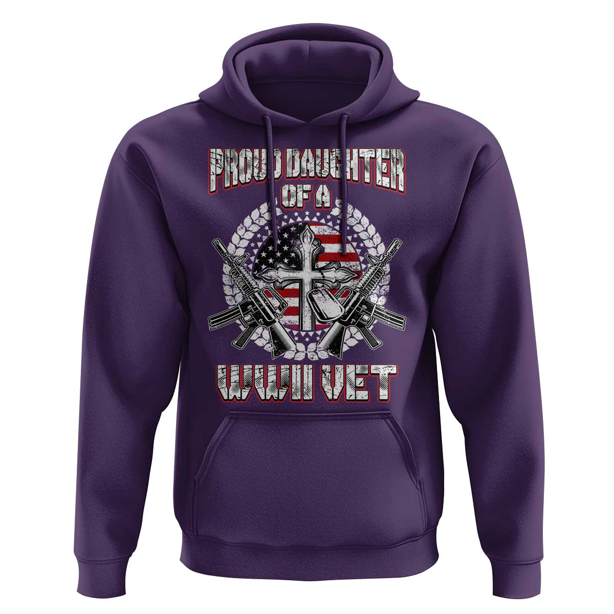 Proud Daughter Of A WWII Vet Hoodie World War 2 Veteran WW2