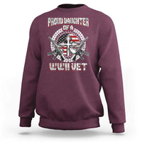 Proud Daughter Of A WWII Vet Sweatshirt World War 2 Veteran WW2