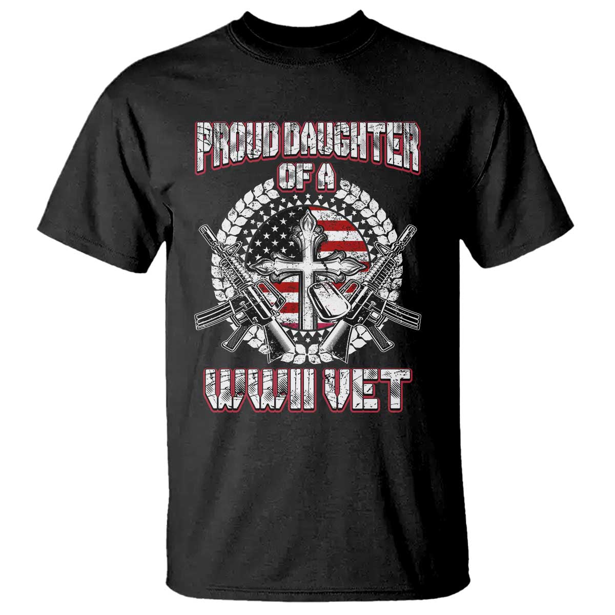 Proud Daughter Of A WWII Vet T Shirt World War 2 Veteran WW2