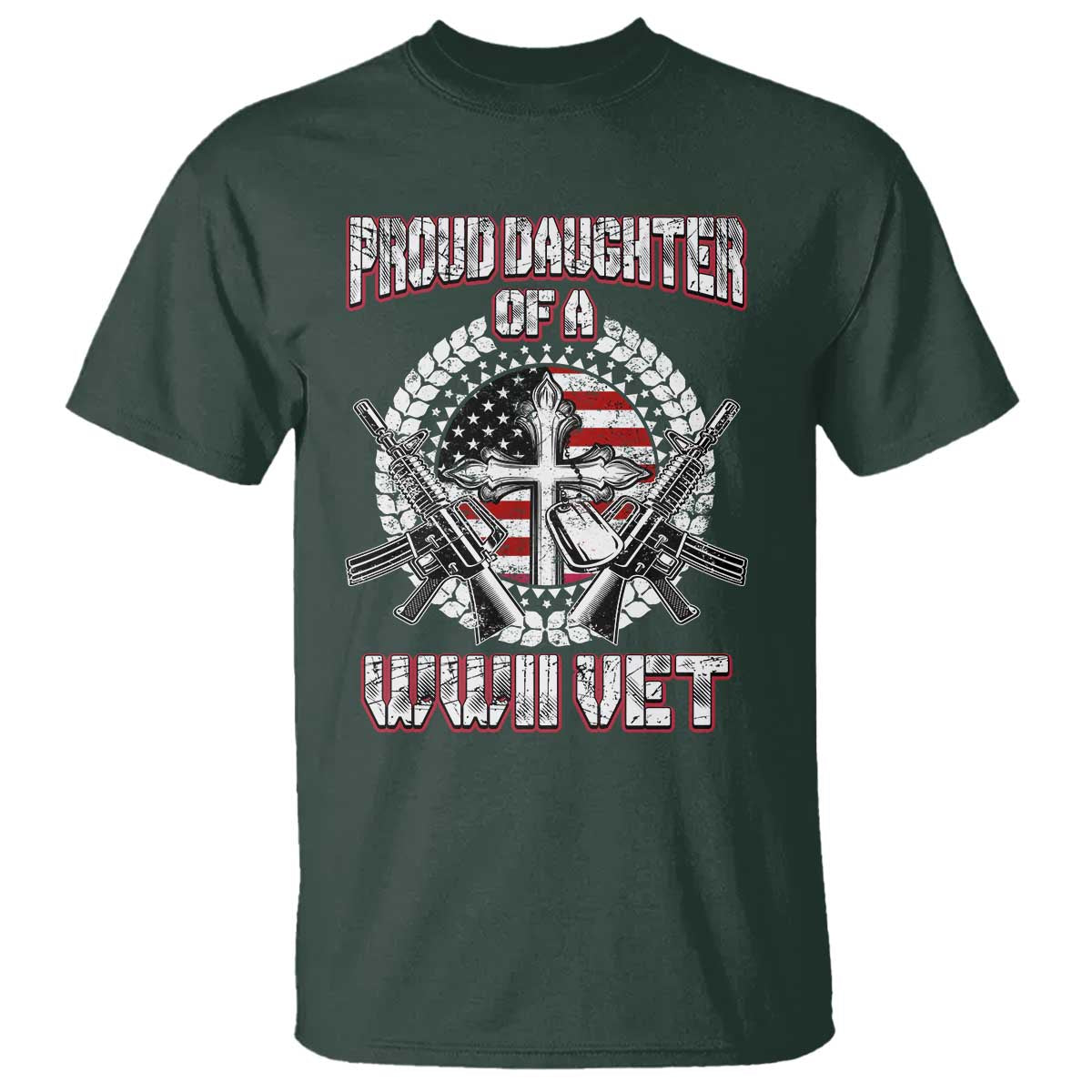 Proud Daughter Of A WWII Vet T Shirt World War 2 Veteran WW2