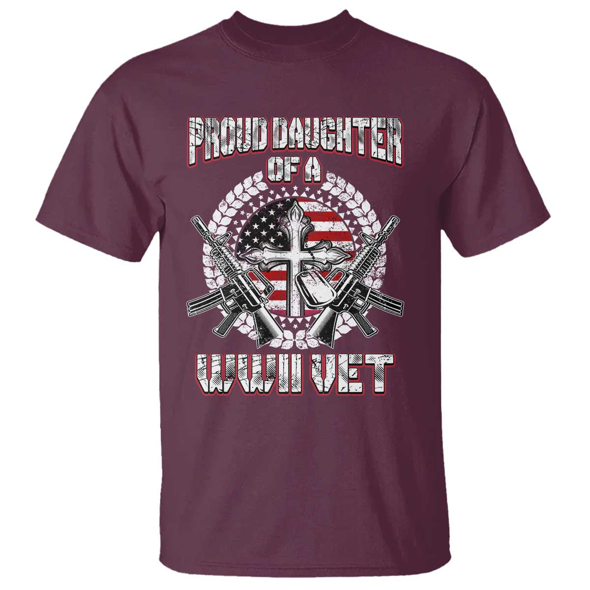 Proud Daughter Of A WWII Vet T Shirt World War 2 Veteran WW2