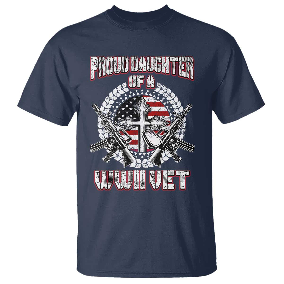 Proud Daughter Of A WWII Vet T Shirt World War 2 Veteran WW2