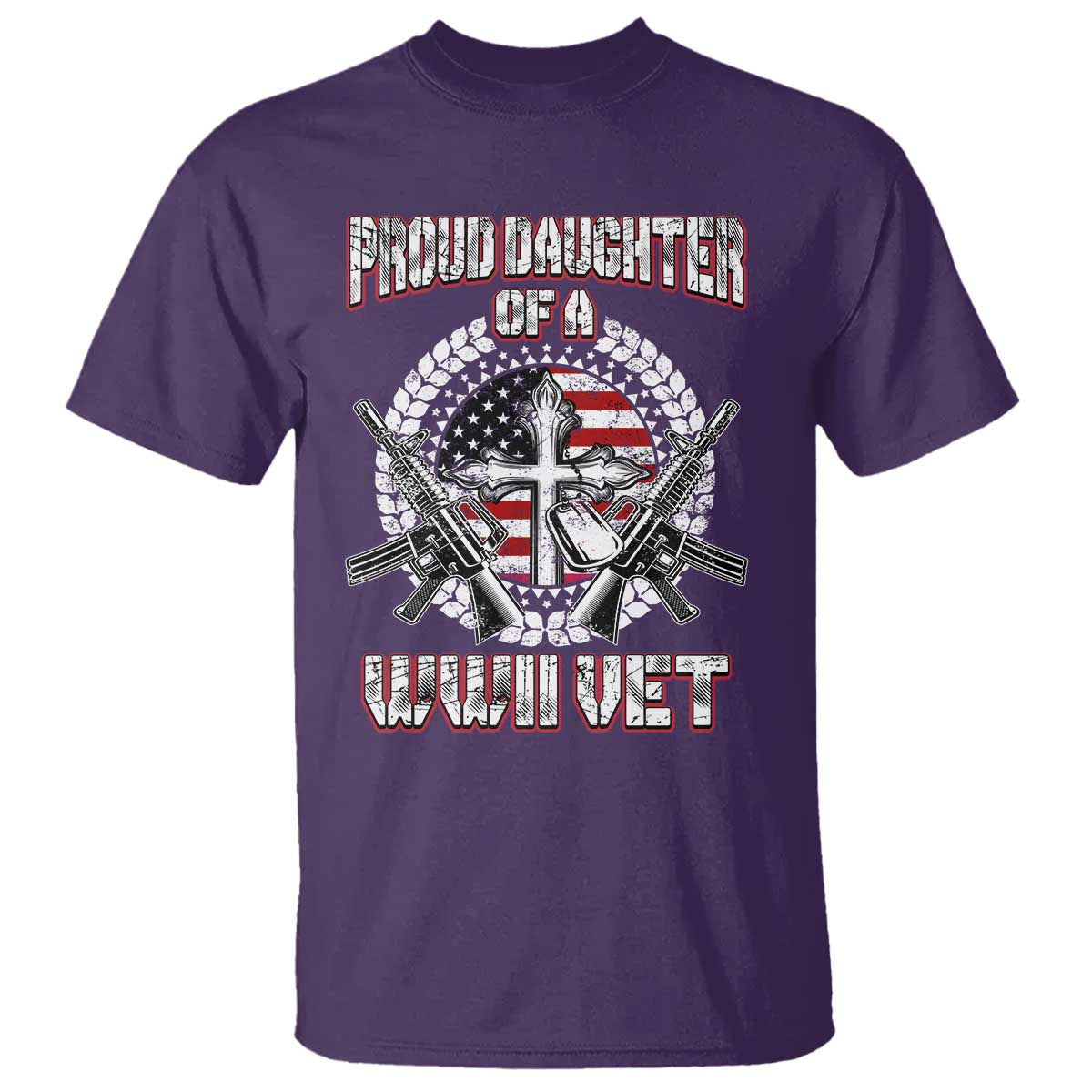 Proud Daughter Of A WWII Vet T Shirt World War 2 Veteran WW2