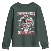 Proud Daughter Of A WWII Vet Youth Sweatshirt World War 2 Veteran WW2