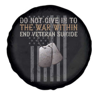 Veteran Suicide Awareness Spare Tire Cover Do Not Give In To The War Within Patriotic US Flag