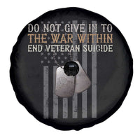 Veteran Suicide Awareness Spare Tire Cover Do Not Give In To The War Within Patriotic US Flag