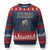Veteran Suicide Awareness Ugly Christmas Sweater Do Not Give In To The War Within Patriotic US Flag - Wonder Print Shop