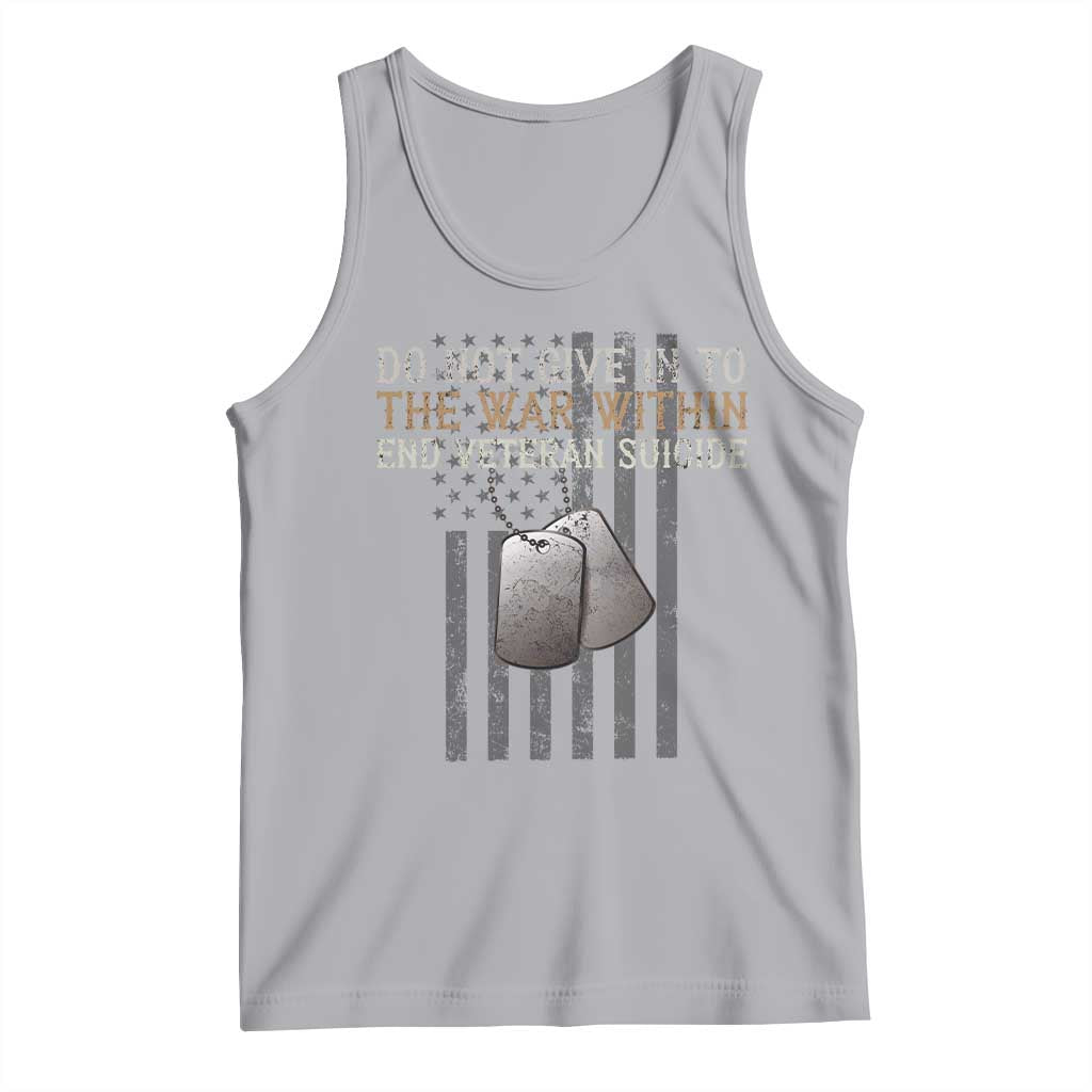 Veteran Suicide Awareness Tank Top Do Not Give In To The War Within Patriotic US Flag