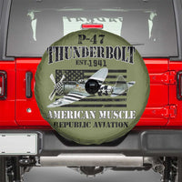 P-47 Thunderbolt WWII Airplane Spare Tire Cover American Muscle Vintage