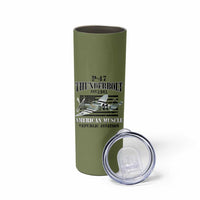 P-47 Thunderbolt WWII Airplane Skinny Tumbler American Muscle Vintage