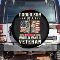 Proud Son Of World War 2 Veteran Spare Tire Cover WWII Vet Pride