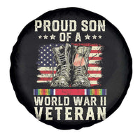 Proud Son Of World War 2 Veteran Spare Tire Cover WWII Vet Pride