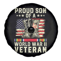 Proud Son Of World War 2 Veteran Spare Tire Cover WWII Vet Pride