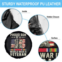 Proud Son Of World War 2 Veteran Spare Tire Cover WWII Vet Pride