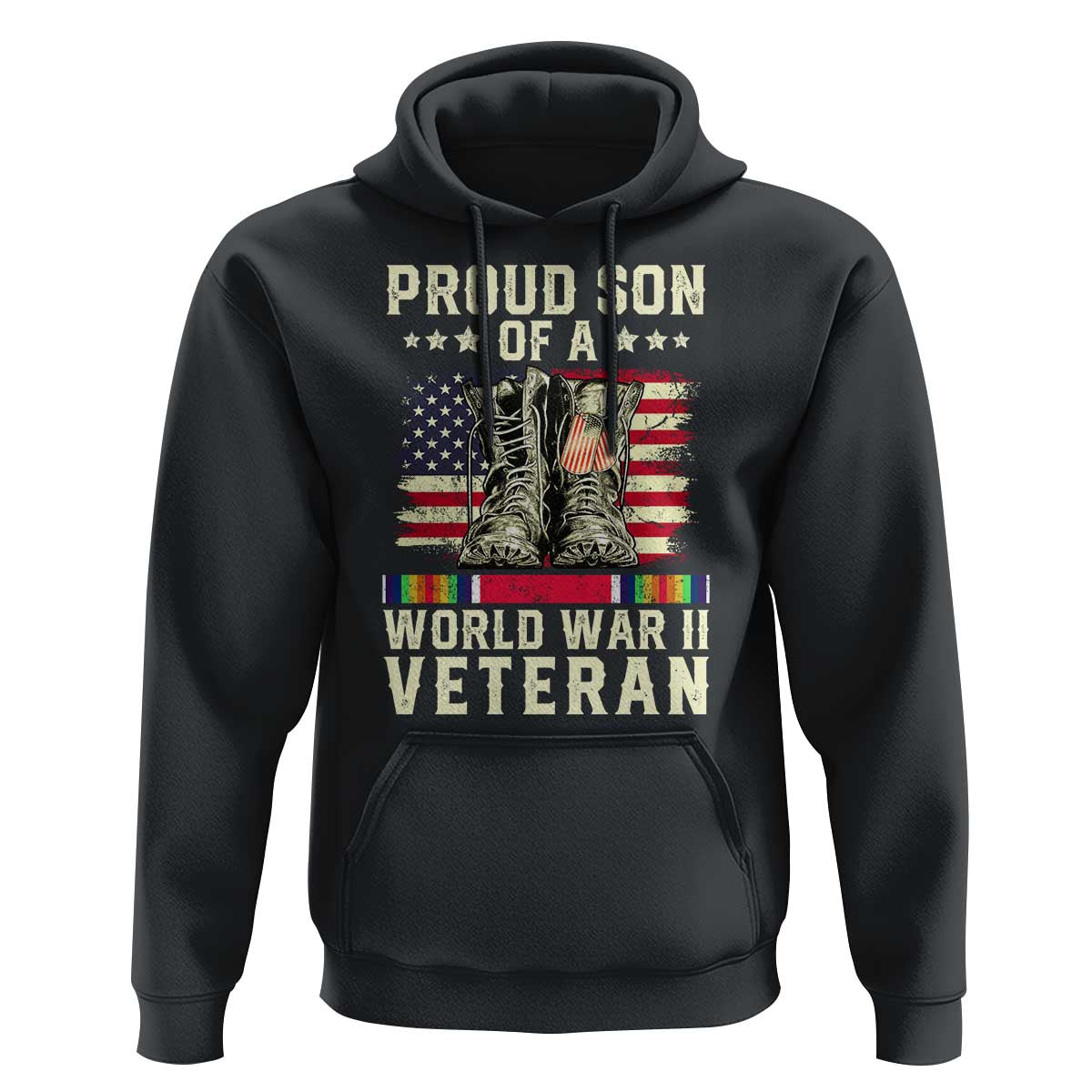 Proud Son Of World War 2 Veteran Hoodie WWII Vet Pride