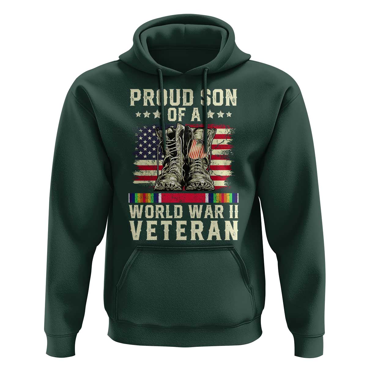 Proud Son Of World War 2 Veteran Hoodie WWII Vet Pride