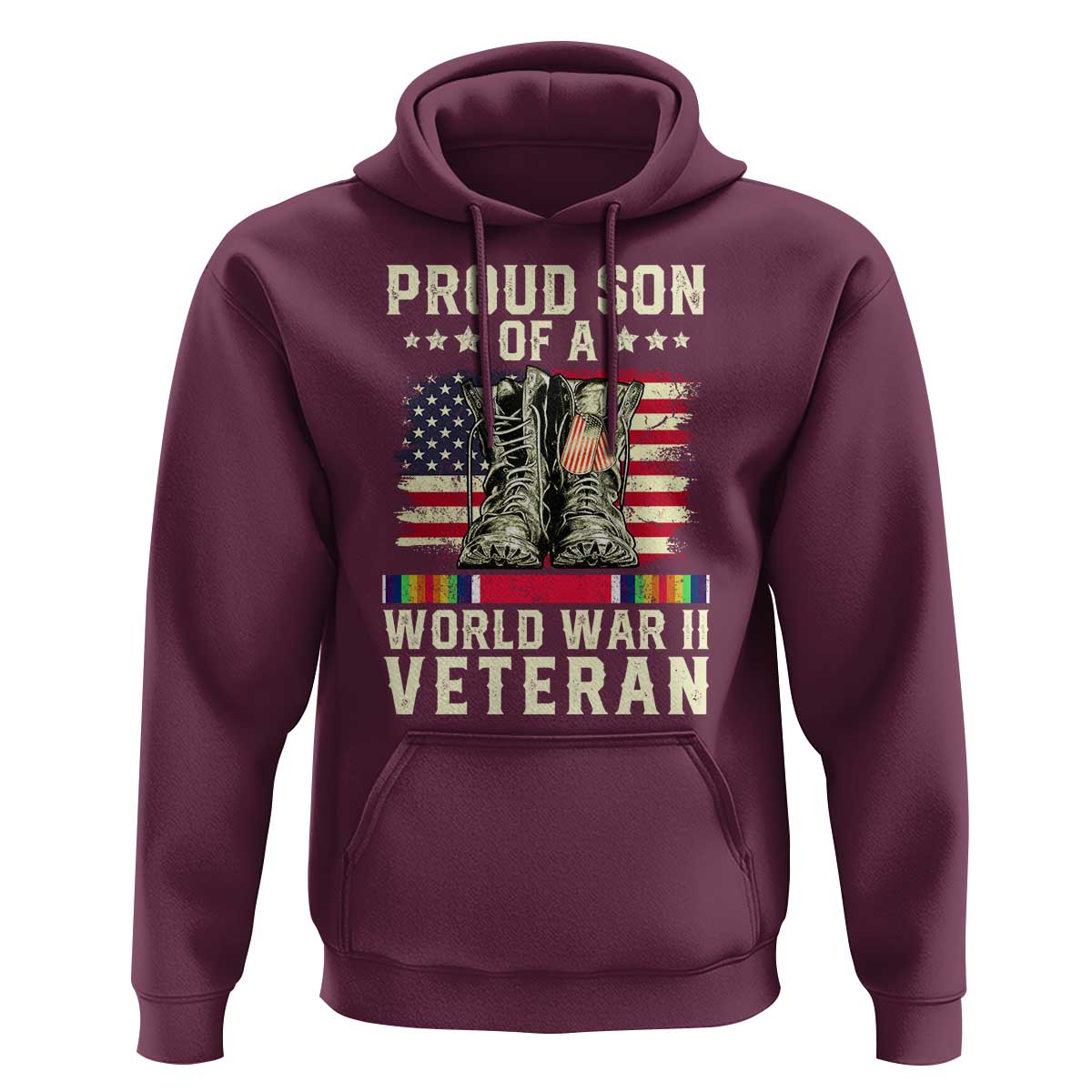 Proud Son Of World War 2 Veteran Hoodie WWII Vet Pride