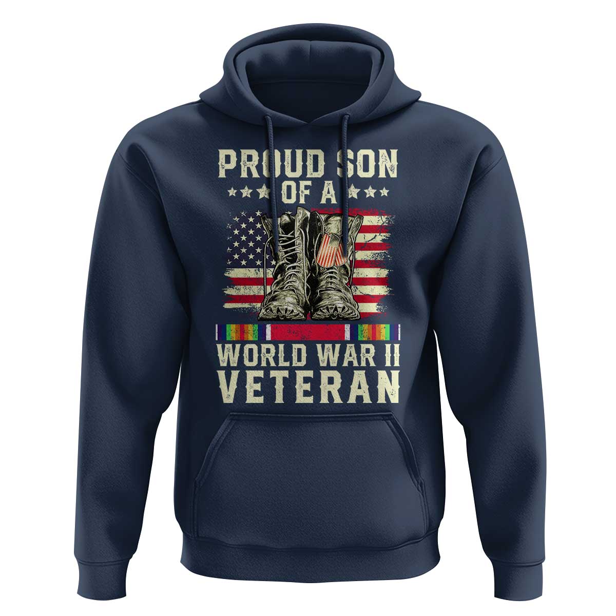 Proud Son Of World War 2 Veteran Hoodie WWII Vet Pride