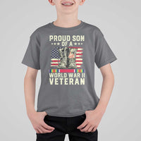 Proud Son Of World War 2 Veteran T Shirt For Kid WWII Vet Pride