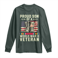 Proud Son Of World War 2 Veteran Long Sleeve Shirt WWII Vet Pride