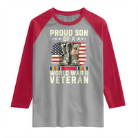 Proud Son Of World War 2 Veteran Raglan Shirt WWII Vet Pride