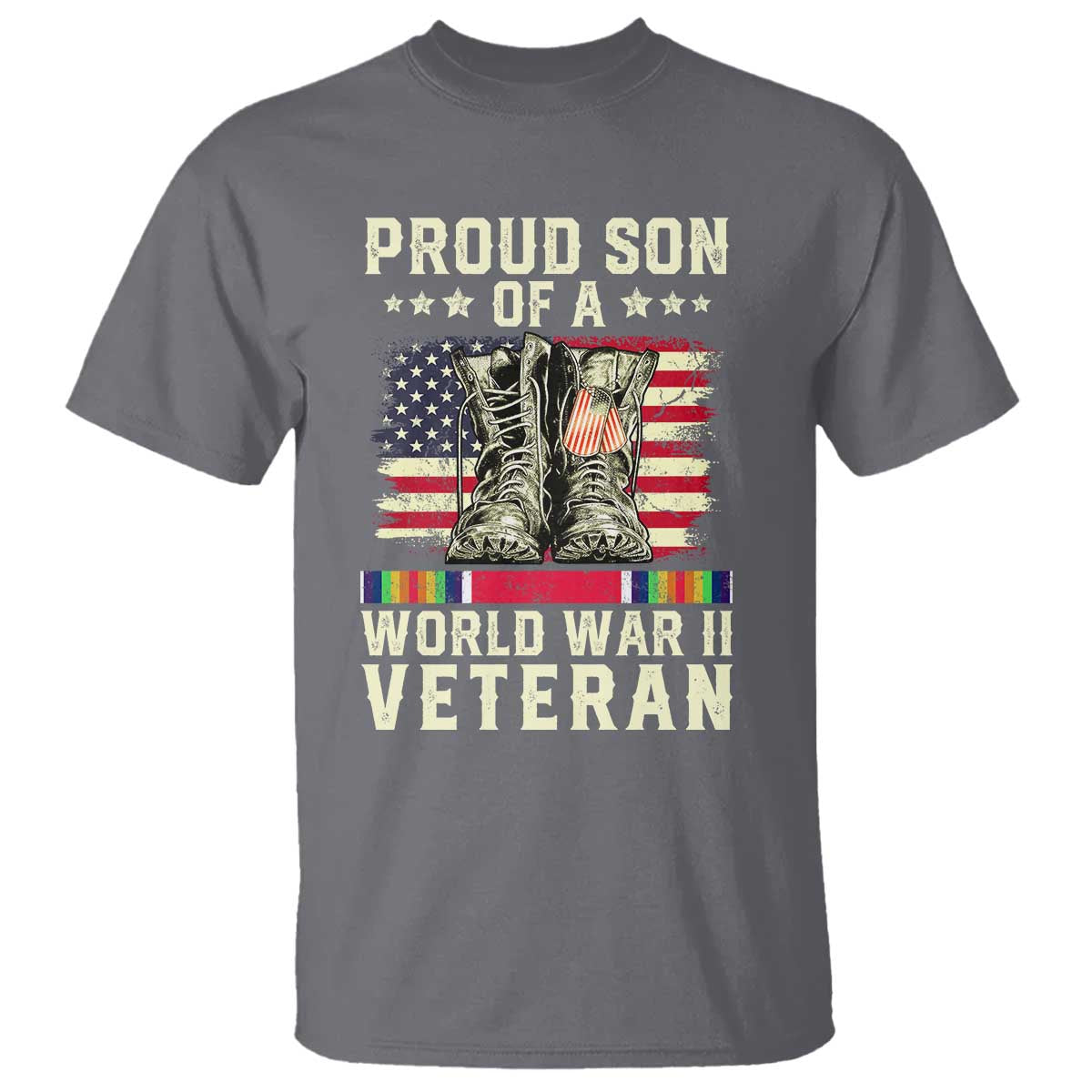 Proud Son Of World War 2 Veteran T Shirt WWII Vet Pride
