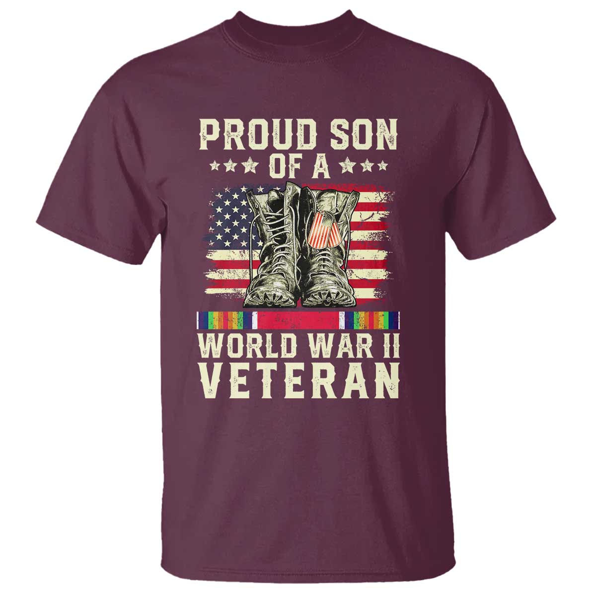Proud Son Of World War 2 Veteran T Shirt WWII Vet Pride