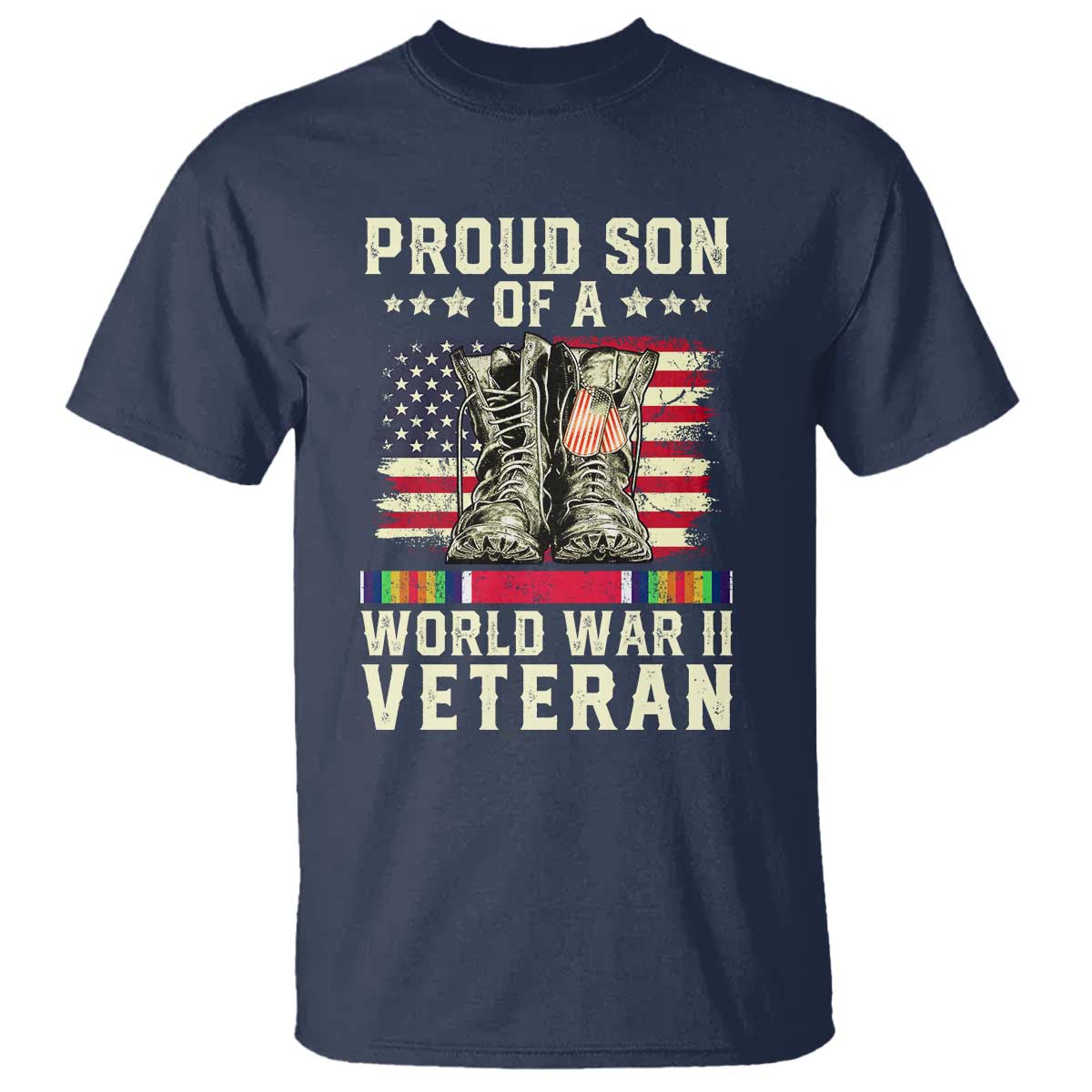 Proud Son Of World War 2 Veteran T Shirt WWII Vet Pride