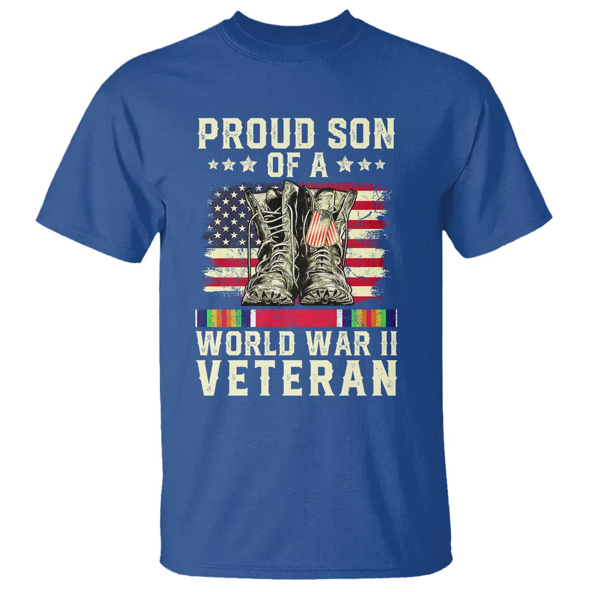 Proud Son Of World War 2 Veteran T Shirt WWII Vet Pride