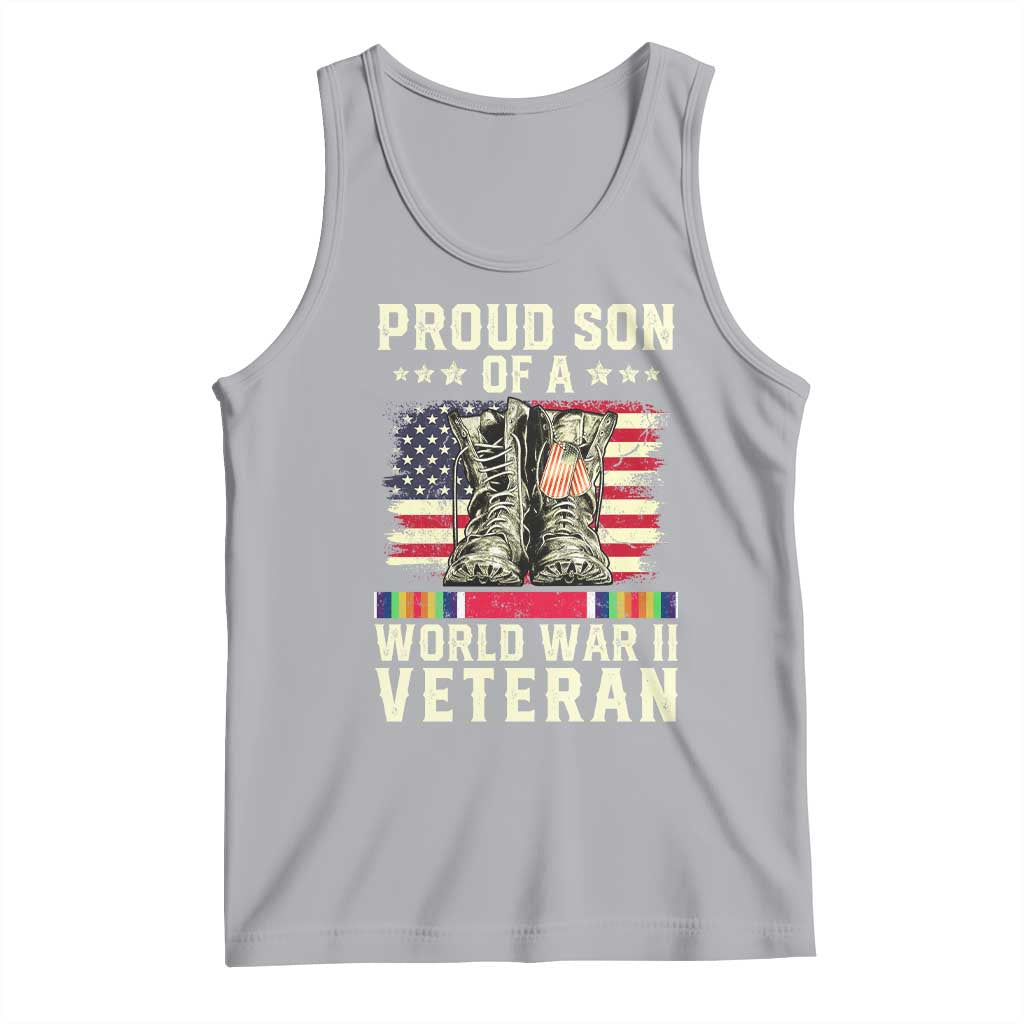 Proud Son Of World War 2 Veteran Tank Top WWII Vet Pride