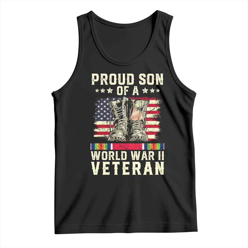 Proud Son Of World War 2 Veteran Tank Top WWII Vet Pride