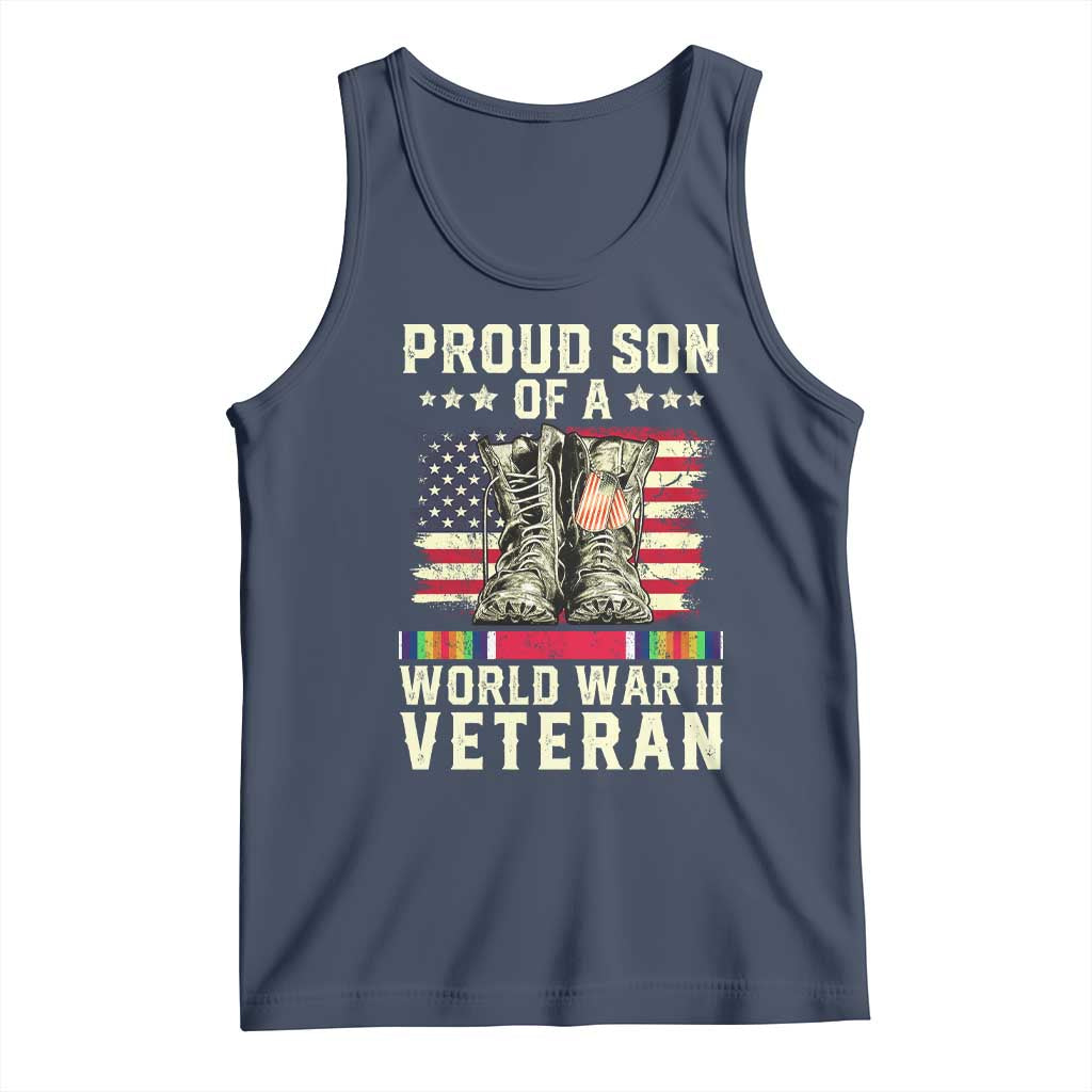 Proud Son Of World War 2 Veteran Tank Top WWII Vet Pride