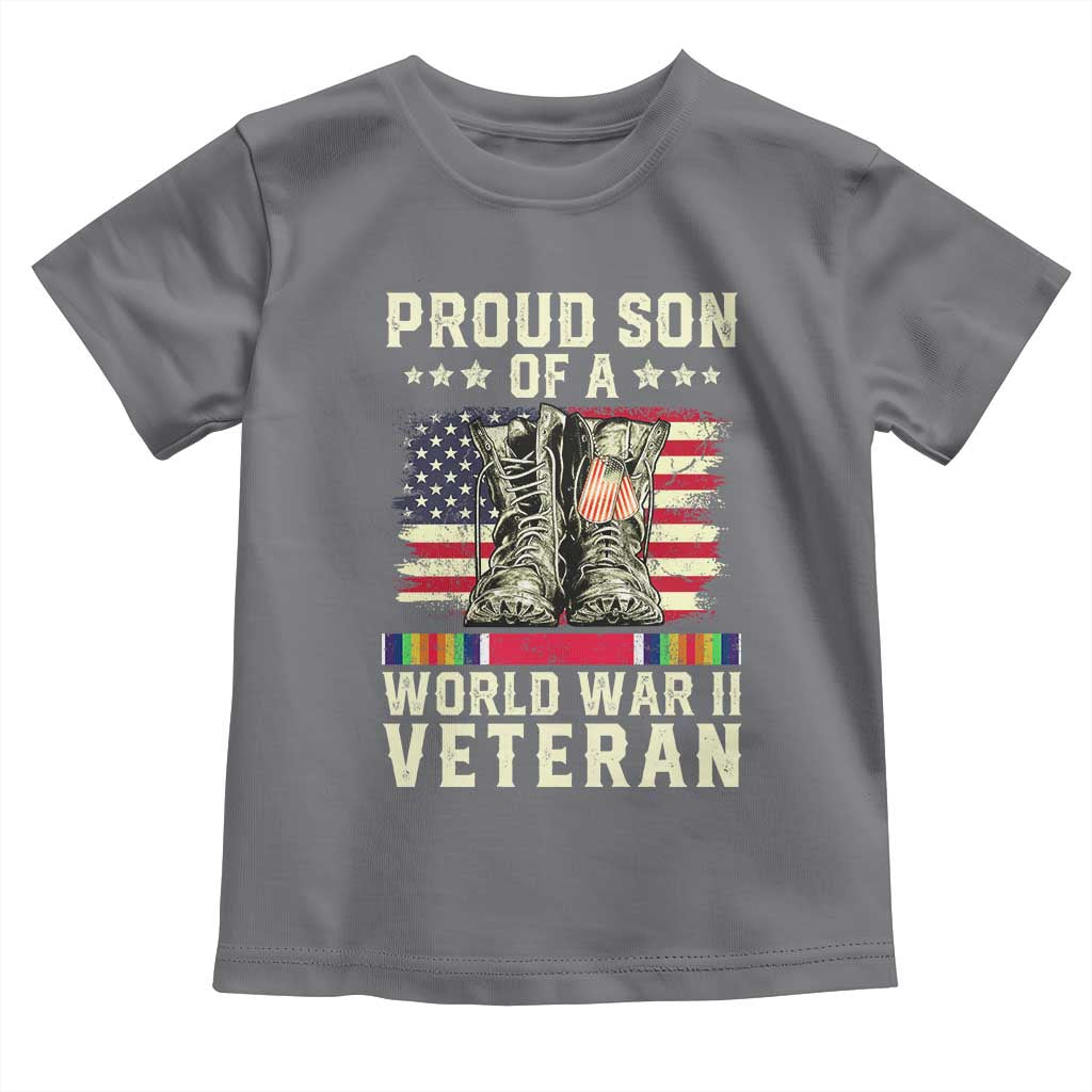 Proud Son Of World War 2 Veteran Toddler T Shirt WWII Vet Pride