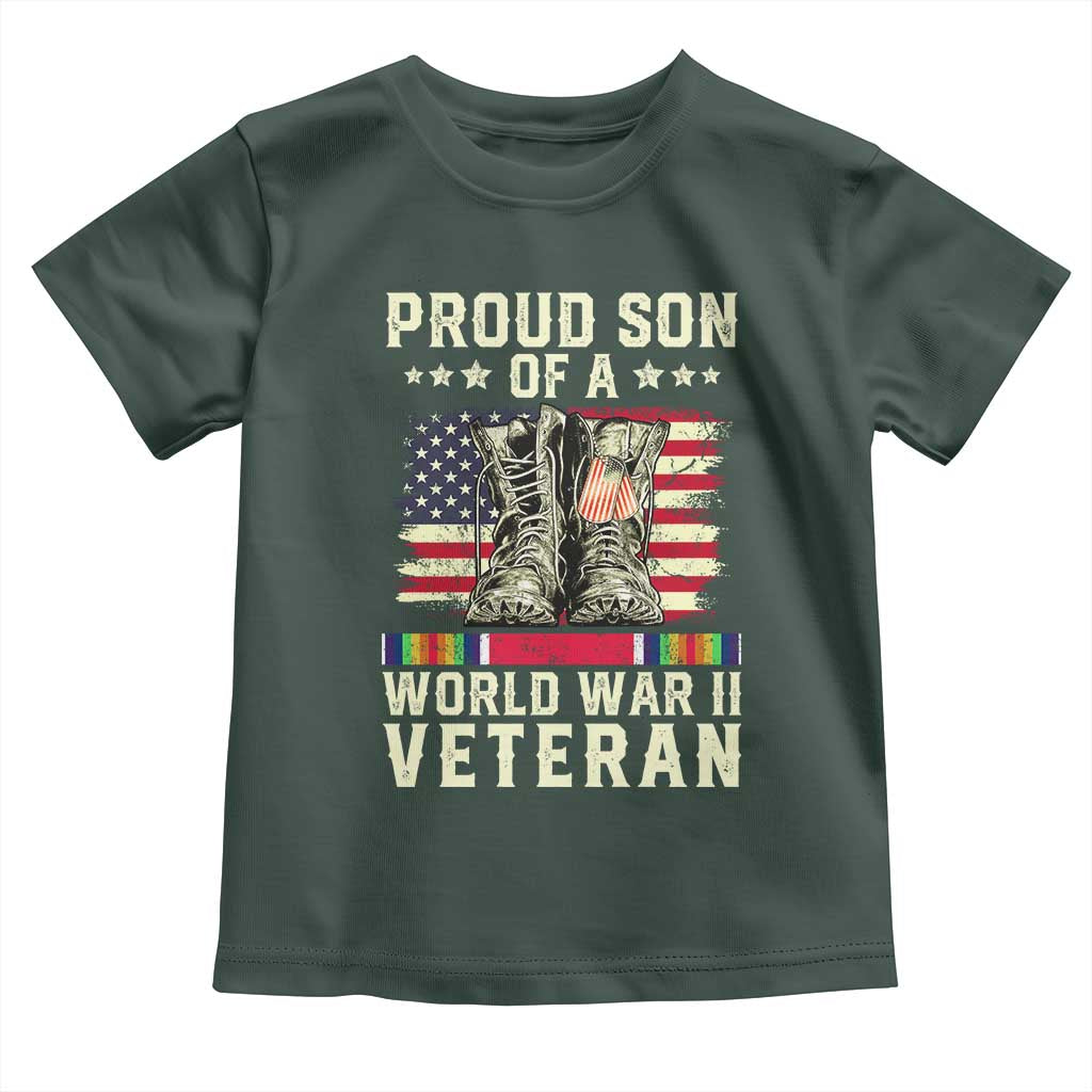 Proud Son Of World War 2 Veteran Toddler T Shirt WWII Vet Pride
