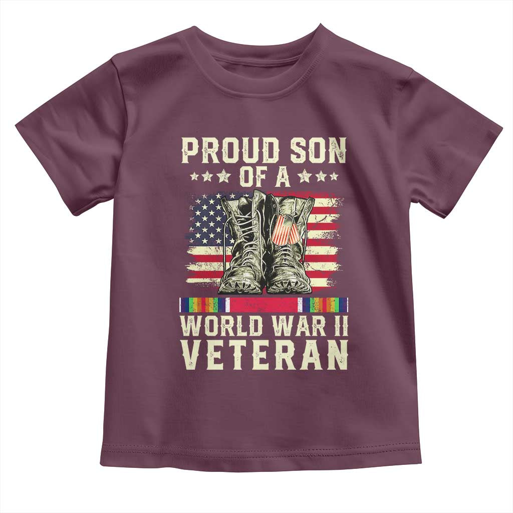 Proud Son Of World War 2 Veteran Toddler T Shirt WWII Vet Pride