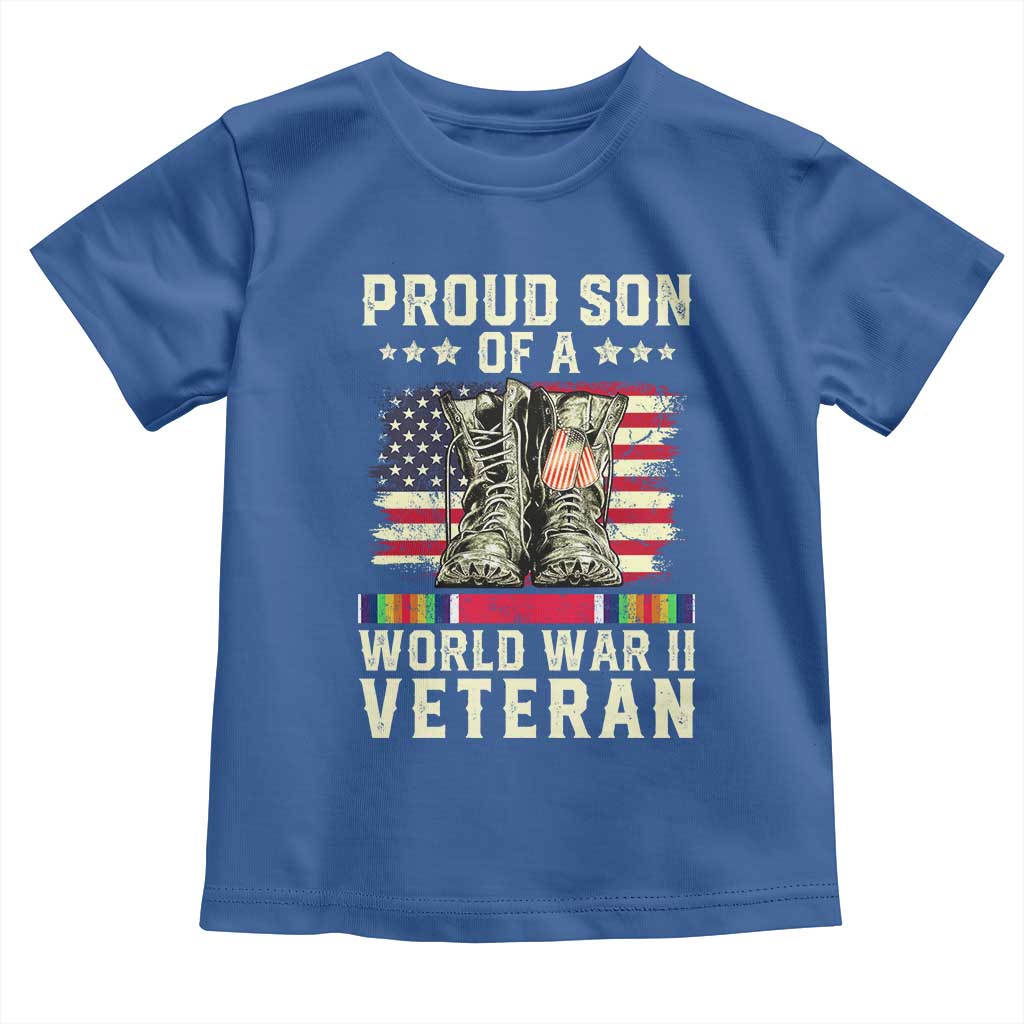 Proud Son Of World War 2 Veteran Toddler T Shirt WWII Vet Pride
