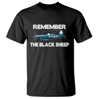 CORSAIR WWII HISTORY T Shirt Black Sheep Squadron Pilot