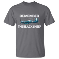 CORSAIR WWII HISTORY T Shirt Black Sheep Squadron Pilot