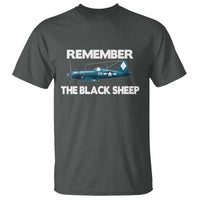 CORSAIR WWII HISTORY T Shirt Black Sheep Squadron Pilot