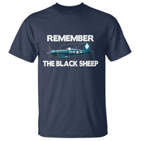 CORSAIR WWII HISTORY T Shirt Black Sheep Squadron Pilot